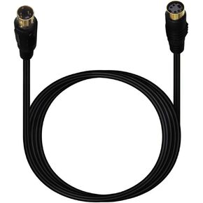 Traovien S-Video Cable Mini Din 4-Pin S Video Cable Male to Female Gold Plated Connector for Player Camcorders Laptops Transfer Video to TV or Monitor Connection Cable (Mini 4Pin M to F 5.6Ft/1.8m)