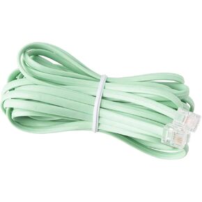 iSoHo Phones Straight Phone Cord: A Durable and Easy-to-Use Landline Cable with Great Sound Quality for House, Home Corded Phone or Office Bone Ivory - 25ft Cord in Kuwait