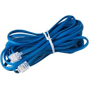 Telephone Cords for Landline Phones - Phone Cords for Landline Phones to Wall Jack - Superb Sound Quality, Sturdy Materials - Choctaw White - Compatible with RJ11 Phone Jack (25ft Phone Cord)