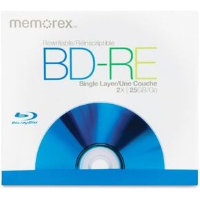 Memorex 05502 BD-RE Discs with 2x Recording Speed and 25GB of Data in Jewel Cases (5-Pack) in Saudi Arabia