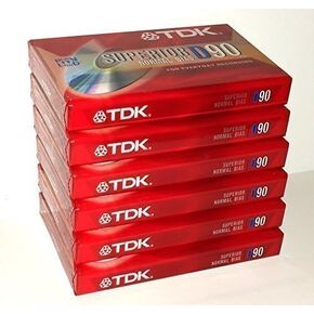TDK Superior Normal Bias D90 blank cassette tapes (Pack of 6) in Saudi Arabia