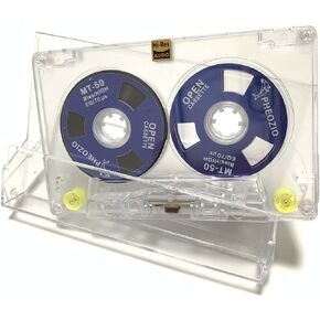 شريط كاسيت صوتي فارغ من Reel to Reel لتسجيل الموسيقى - انحياز عادي منخفض الضوضاء - 48 دقيقة - أكريليك شفاف [3 عبوات من الصناديق العمياء تتضمن 3 من 54 شريطًا من الأنماط] in Saudi Arabia