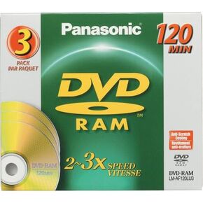 PANASONIC DVD-RAM Disc for Video Recording - LMAF120LU/ 3 in Saudi Arabia
