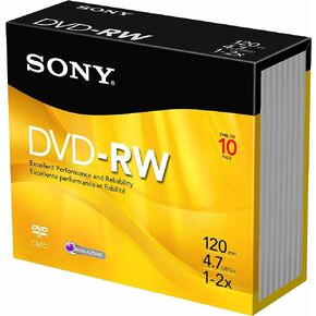Sony 10DMW47SS 2X 4.7 GB DVD-RW Disc 10-Pack in Kuwait