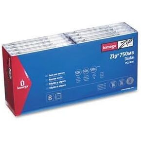 قرص مضغوط iomega سعة 750 ميجابايت، 8/pk - متوافق مع IBM/Mac in Kuwait