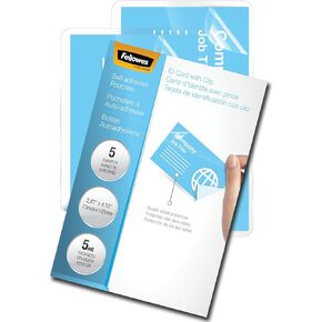Fellowes Self-Adhesive Laminating Pouches, Business Card, 5 Mil, 5pk in Kuwait