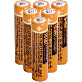 AAA Rechargeable Batteries for Panasonic Cordless Phones 4-Pack,NiMH 1.2v | 550mAh Pre-Charged，Ready to Use,low self-discharge, 2500 cycles,for Remote Controls,Toys，Clocks in Saudi Arabia