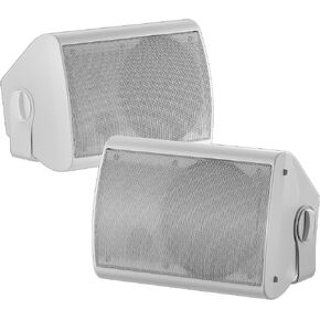 6.5 Inch Outdoor Speakers Waterproof Wired 400W Wall Mount Speakers Passive, Suitable use for Indoor, Patio,Covered Deck,Porch,Pool Side (Black)