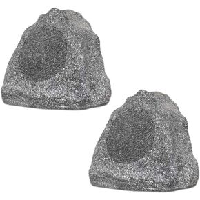 Theater Solutions 2R8G Outdoor Granite 8" Rock 2 Speaker Set for Deck Pool Spa Yard Garden in Saudi Arabia