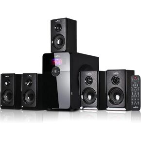 نظام سماعات الصوت المحيطي beFree Sound 5.1 قناة بلوتوث باللون الأسود in Kuwait