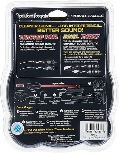 Rockford Fosgate 16-Feet Twisted Pair Signal Cable in Saudi Arabia