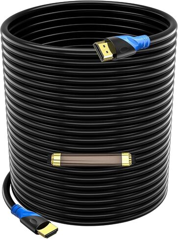 4K HDMI 75 FT Cable (HDMI 2.0,18Gbps) Ultra High Speed Gold Plated Connectors,Ethernet HDMI Cord, 4K@60HZ 2K 1080P 3D ARC Compatible with UHD TV Monitor Laptop Xbox PS4/PS5 ect(23m) in Kuwait