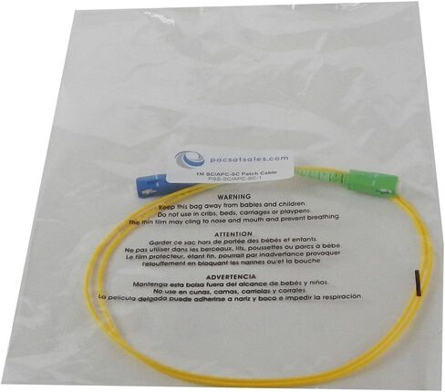 Fiber Optic Patch Cable - Single Mode - SIMPLEX - OS1-9/125um (1M, FC to LC) in Kuwait