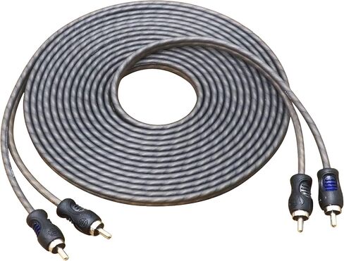 RECOIL RCI23 3ft 2-Channel RCA Audio Cable Twisted Pair Noise Reduction | 100% Oxygen Free Copper in Kuwait