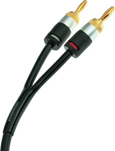 كابل مكبر الصوت Mediabridge™ 12AWG Ultra Series مع أطراف موزة مزدوجة مطلية بالذهب (6 أقدام) - تصنيف CL2 - بنية نحاسية عالية الجدائل (OFC) - أسود [إصدار جديد ومحسن] (الجزء # SWT-12B-06B) in Saudi Arabia