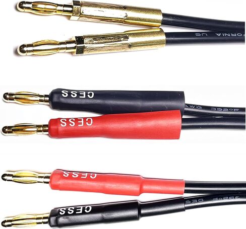 CNCESS Banana Plug Speaker Cable, 12AWG, 2-Pack (3 Feet) in Saudi Arabia