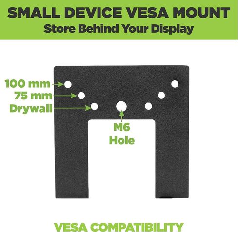 HIDEit Mounts Uni-M Wall Mount - Patented in 2015, American Company - Steel Adjustable Medium Device Mount - Cable Box Wall Mount, Console Wall Mount, DVD Player Mount - Behind TV Cable Box Mount in Kuwait