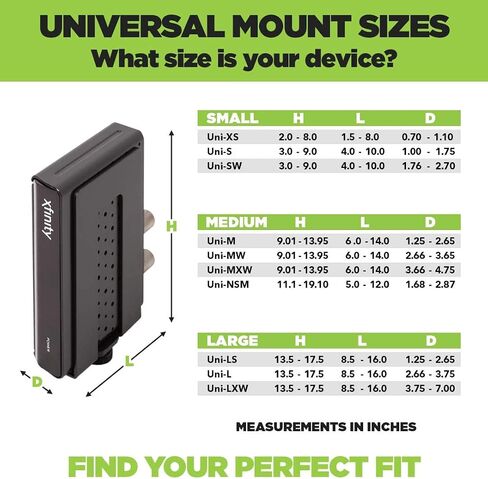 HIDEit Mounts Uni-M Wall Mount - Patented in 2015, American Company - Steel Adjustable Medium Device Mount - Cable Box Wall Mount, Console Wall Mount, DVD Player Mount - Behind TV Cable Box Mount in Kuwait