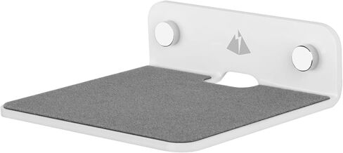 Wall Shelf Speaker Mount, Small Wall Shelf for Speaker, Webcam, Cell Phones, Acrylic Floating Shelf (White) in Kuwait