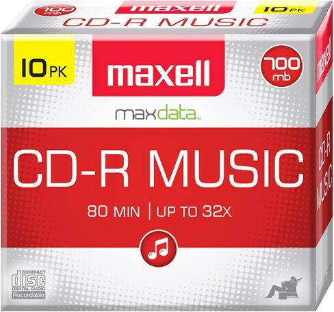 ماكسيل اقراص CD قابلة للتسجيل 625132 سي دي بلون ذهبي 32 × 700 ميجابايت 80 دقيقة 5 قطع in Saudi Arabia
