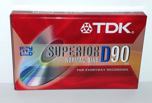 TDK Superior Normal Bias D90 blank cassette tapes (Pack of 6) in Saudi Arabia