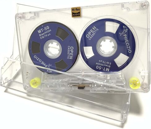 شريط كاسيت صوتي فارغ من Reel to Reel لتسجيل الموسيقى - انحياز عادي منخفض الضوضاء - 48 دقيقة - أكريليك شفاف [3 عبوات من الصناديق العمياء تتضمن 3 من 54 شريطًا من الأنماط] in Saudi Arabia
