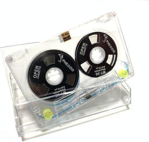 شريط كاسيت صوتي فارغ من Reel to Reel لتسجيل الموسيقى - انحياز عادي منخفض الضوضاء - 48 دقيقة - أكريليك شفاف [3 عبوات من الصناديق العمياء تتضمن 3 من 54 شريطًا من الأنماط] in Saudi Arabia