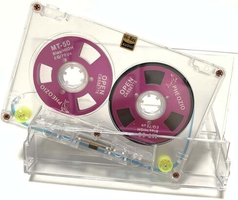 شريط كاسيت صوتي فارغ من Reel to Reel لتسجيل الموسيقى - انحياز عادي منخفض الضوضاء - 48 دقيقة - أكريليك شفاف [3 عبوات من الصناديق العمياء تتضمن 3 من 54 شريطًا من الأنماط] in Saudi Arabia