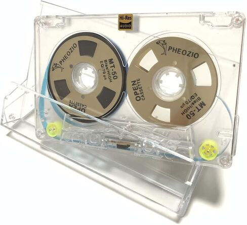 شريط كاسيت صوتي فارغ من Reel to Reel لتسجيل الموسيقى - انحياز عادي منخفض الضوضاء - 48 دقيقة - أكريليك شفاف [3 عبوات من الصناديق العمياء تتضمن 3 من 54 شريطًا من الأنماط] in Saudi Arabia