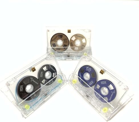 Generic Reel to Reel Blank Audio Cassette Tape for Music Recording - Normal Bias Low Noise - 48 Minutes - Transparent Acrylic - 1 Pack Blind Box Includes 1 of 54 Styles in Kuwait