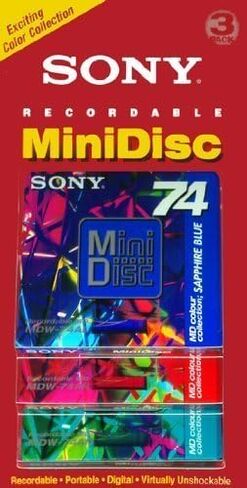 Sony 74-Minute Color Mini-disc in A Clamshell 3-Pack in Saudi Arabia
