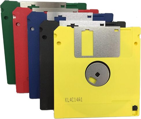 3.5" DD2 720KB UnFormatted Floopy Disks Diskettes (10-Pack, Assorted Rainbow Colors) in Saudi Arabia