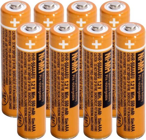 NI-MH AAA Rechargeable Battery 1.2V 550mah 4-Pack hhr-55aaabu AAA Batteries for Panasonic Cordless Phones, Remote Controls, Electronics in Saudi Arabia