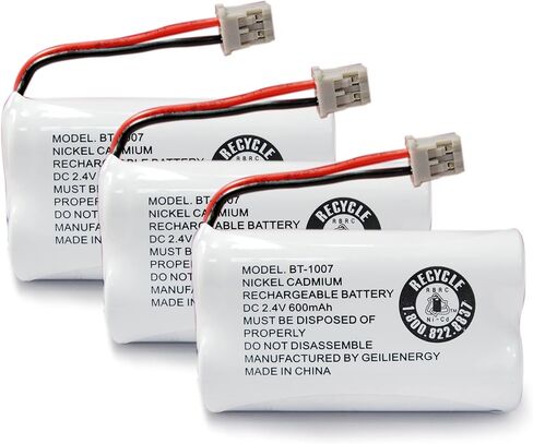GEILIENERGY BT1007 BT-1007 BBTY0651101 Battery Compatible with BT904 BT-904 BT1015 BBTY0460001 BBTY0510001 BBTY0624001 BBTY0700001 HHR-P506, HHR-P506A Cordless Phone(2-Pack) in Kuwait