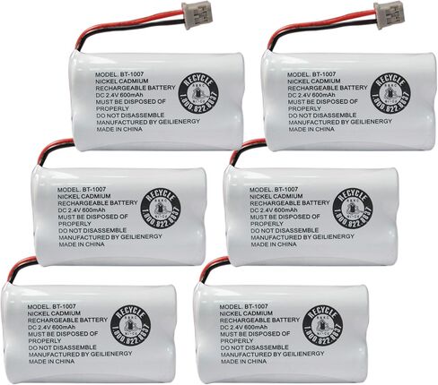 GEILIENERGY BT1007 BT-1007 BBTY0651101 Battery Compatible with BT904 BT-904 BT1015 BBTY0460001 BBTY0510001 BBTY0624001 BBTY0700001 HHR-P506, HHR-P506A Cordless Phone(2-Pack) in Saudi Arabia