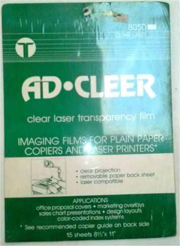 Tekra 8050 Ad-Clear Clear Laser Overhead Transparency Film in Saudi Arabia