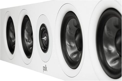 Polk Audio Reserve Series R350 Slim Center Channel Loudspeaker, Doubles as Left/Right Surround Speaker, 1" Pinnacle Ring Tweeter & Four 4" Turbine Cone Woofers, Dolby Atmos & IMAX Enhanced, Black in Saudi Arabia