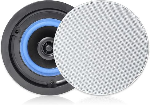 Herdio 4" HCS418 160 Watts 2 Way Flush Mount in Ceiling in Wall Speakers Perfect for Bathroom, Kitchen,Living Room,Office(A Pair) in Saudi Arabia