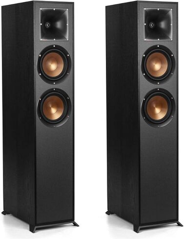 Klipsch Reference R-620F Floorstanding Speaker, Black Textured Wood Grain Vinyl, Pair in Saudi Arabia