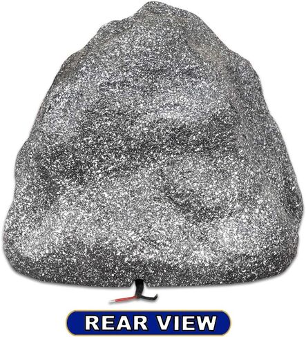 Theater Solutions 2R8G Outdoor Granite 8" Rock 2 Speaker Set for Deck Pool Spa Yard Garden in Saudi Arabia