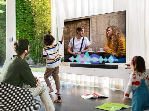 سامسونج HW-Q910B 9.1.2ch Soundbar مع Wireless Dolby Atmos، DTS:X، مكبرات صوت خلفية، Q Symphony، مساعد صوت مدمج، صوت SpaceFit، Airplay 2، صوت متكيف، وضع Game Pro، Alexa مدمج، 2022 in Kuwait