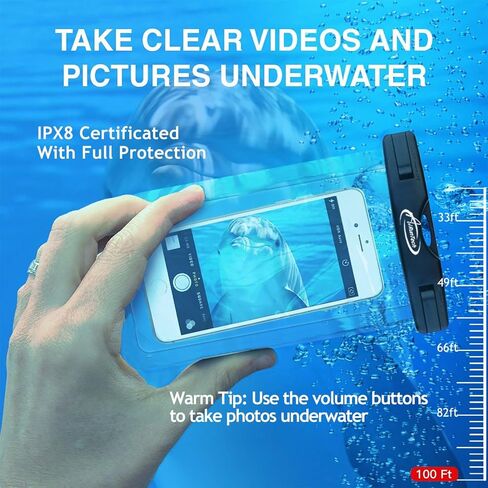 AiRunTech Universal Waterproof Phone Pouch, River Lake Essential Accessories Protector iPhone Passport Money,Kayaking Boating Canoe Paddle Board Must Haves in Saudi Arabia