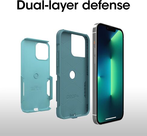 OtterBox iPhone 13 Pro Max & iPhone 12 Pro Max Commuter Series Case - BLACK, slim & tough, pocket-friendly, with port protection in Saudi Arabia