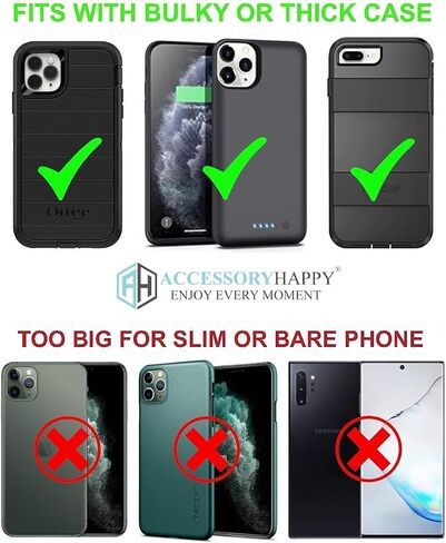 AH Heavy Duty Cell Phone Holster, Hunting Camo Phone Pouch Carrier S5 Belt Clip Phone Belt Holder with Loops Belt Clips for Holsters Fits iPhone 6 7 8 11 Galaxy S8 S9 S10 w/Thick Case (Medium) in Kuwait