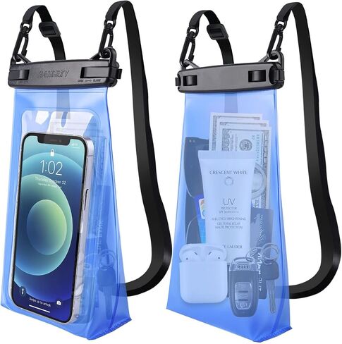 Large Capacity Waterproof Phone Pouch Floating, Waterproof Bag Case for iPhone 15 14 Pro Max 13 12 11 X XR 8 Plus Samsung Up to 6.9'', IPX8 Water Proof Phone Dry Bag for Boating Swimming Kayaking in Kuwait
