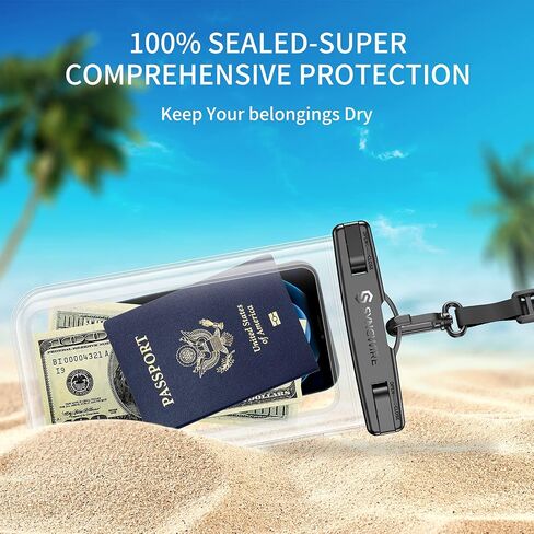SYNCWIRE Waterproof Phone Pouch [2-Pack] - Universal IPX8 Waterproof Phone Case Dry Bag with Lanyard Compatible with iPhone 15 14 13 12 11 Pro XS MAX XR X Samsung S23 S22 S20 More Up to 7 Inches in Saudi Arabia