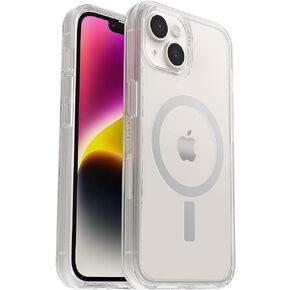 OtterBox iPhone 14 & iPhone 13 Symmetry Series+ Case - CLEAR , ultra-sleek, snaps to MagSafe, raised edges protect camera & screen in Kuwait