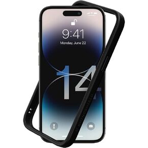 حافظة RhinoShield Bumper متوافقة مع [iPhone 14 Pro] | CrashGuard NX - غطاء حماية بتصميم نحيف ممتص للصدمات 3.5M / 11ft حماية من السقوط - أسود in Kuwait