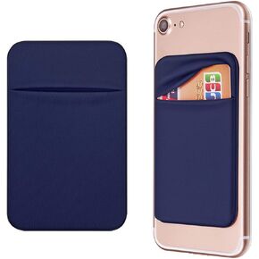 OBVIS جيب الهاتف الخليوي حامل بطاقة ذاتية اللصق عصا على كم المحفظة مع بطاقة RFID لاصقة معرف بطاقة الائتمان بطاقة الصراف الآلي حامل بطاقة آيفون أندرويد 2 حزمة أسود