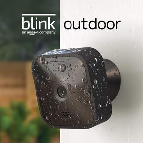 Certified Refurbished Blink Outdoor - wireless, weather-resistant HD security camera, two-year battery life, motion detection, set up in minutes – 2 camera kit